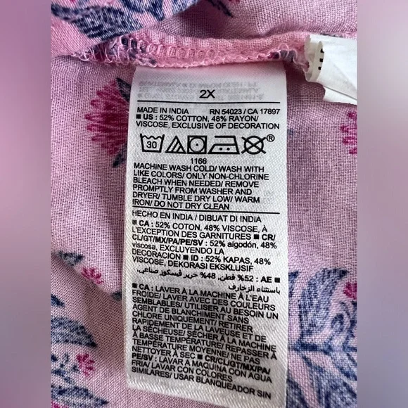 Old Navy Pink Floral Blouse - Picture 8 of 10